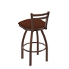 Holland Bar Stool Co 25" Low Back Swivel Counter Stool, Bronze Finish, Rein Adobe Seat 41125BZ023